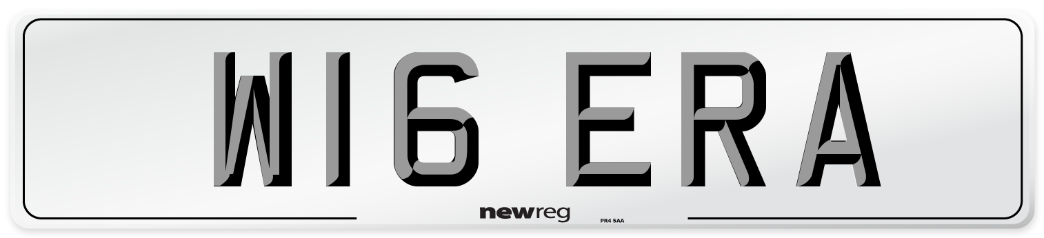 W16 ERA Number Plate from New Reg